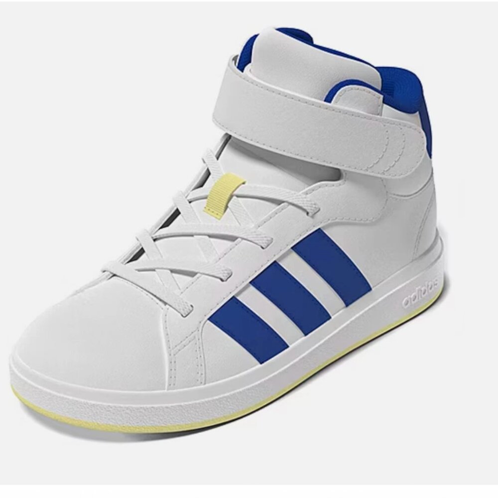 Adidas GRAND COURT blue TENNIS MID SHOES KIDS Size 8.5 womens